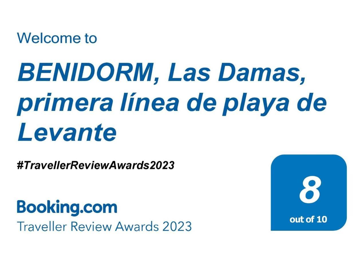 Benidorm, Las Damas, Primera Linea De Playa De Levante Luaran gambar